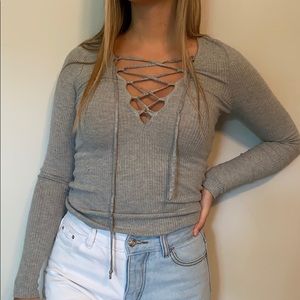 Grey urban outfitters top